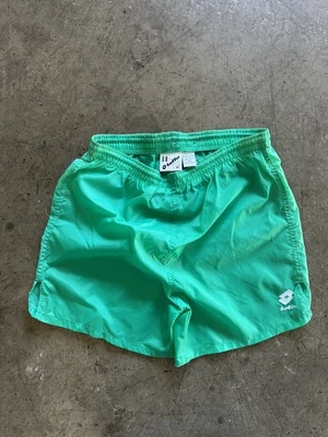 Pantalones Cortos de Fútbol Lotto Azul Verde Vintage Pantalones Cortos Atléticos Para Hombre Talla Mediana Fútbol Foto 1 de 4