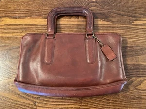 Vintage COACH Leather Slim Satchel Bag Brown Tan Made In New York City 746 9019 - Picture 1 of 14
