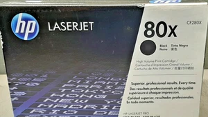 GENUINE HP 80X CF280X High Yield Black Toner Cartridge - Afbeelding 1 van 1