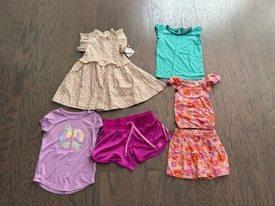 Lote Ropa Niñas Talla 5 y 5/6 Conjunto Camisa Verano Hello Kitty Pantalones Cortos Gymboree Foto 1 de 4