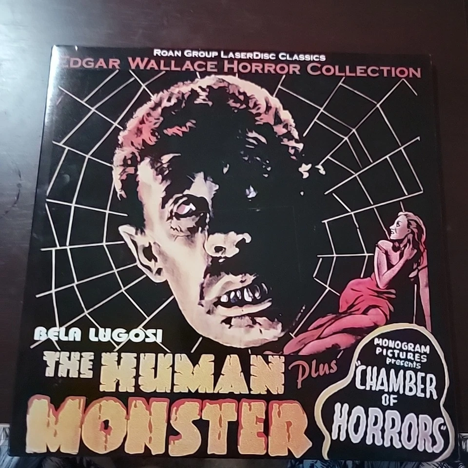 THE HUMAN MONSTER + CHAMBER OF HORRORS LASERDISC HORROR, EDGAR WALLACE COLL. - Image 1 of 1