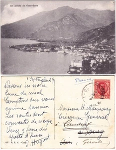 GRAVEDONA - COMO - UN SALUTO DA... - VIAGG. 1929 -23288- - Picture 1 of 1