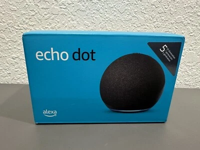 New Amazon Echo Dot 5th Gen Smart Speaker Black C2N6L4 - Image 1 of 4