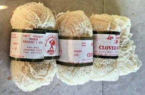 Knitting Yarn-Crafts-100% Wool-100g-Lee Target-101-Ecru-Clover Boucle-Vintage-H1 - Picture 1 of 1