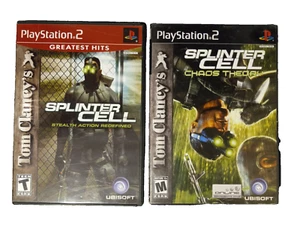 PS2 Tom Clancy Splinter Cell Games: Stealth Action Redefined & Chaos Theory - Picture 1 of 3