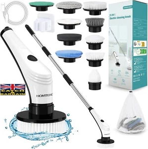 Cepillo de limpieza eléctrico Homtronics 15 en 1 fregadora giratoria eléctrica inalámbrica (E778 - Imagen 1 de 12
