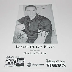 Kamar de los Reyes Autogramm Reprint Foto 9x6 One Life Live 2005 Sleepy Hollow - Bild 1 von 1