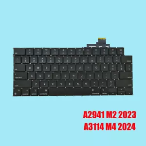 NEW For Apple MacBook Air 15" A2941 M2 2023 A3114 M4 2024 Keyboard Black US - Picture 1 of 5