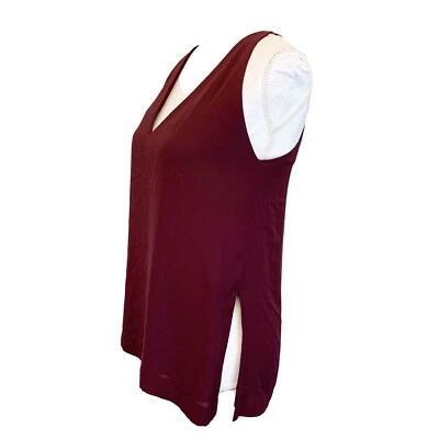 Babaton Womens Size XS Everyday Lined Camisole Tank Top  Blouse Deep Maroon - Image 1 of 4