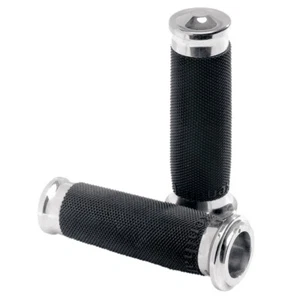 PM Performance Machine Chrome Contour Renthal Grips for 1985 &Up Harley-Davidson - Picture 1 of 1