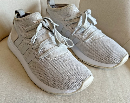 Scarpe da corsa Adidas Originals donna taglia 8 5 sneakers trifoglio maglia osso pull on