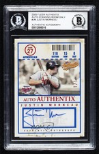 2005 Fleer Authentix Standing Room Only 1/1 Justin Morneau #AA-JM Auto ow6