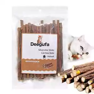 Palitos de hierba gatera orgánicos naturales Silverine Matatabi palitos masticables para gato, 35 piezas - Imagen 1 de 6