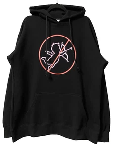 VETEMENTS MENS HOODIE "CUPID" OVERSIZED UNISEX COTTON BLACK SIZE M - Picture 1 of 24