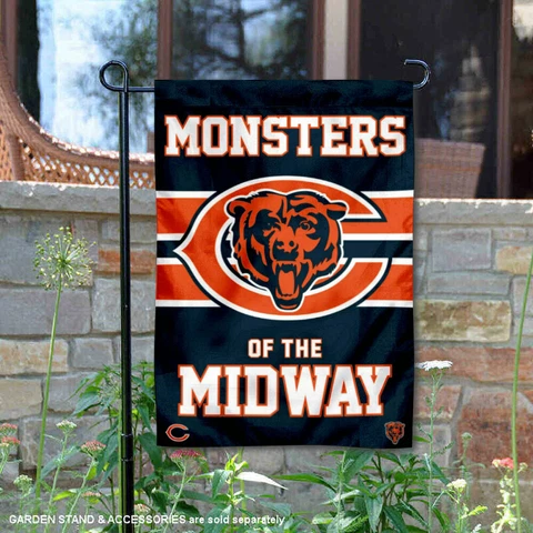 Chicago Bears Monsters of the Midway Garden Yard Banner Flag Cover