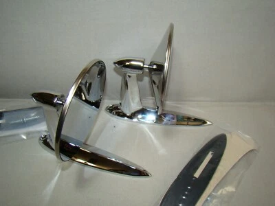 55 56 57 Juego de espejos retrovisores laterales chevy 1955 1956 espejo cromado 1957 Foto 1 de 4