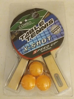 Combo 2 Raquetas Tres Pelotas Tenis de Mesa X-shot Acelerar Artículos Deportivos Foto 1 de 4