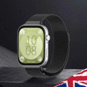 Milanese Magnetic Strap Adjustable Watch Strap for Huawei Watch Fit 3 (Black) - Zdjęcie 1 z 9