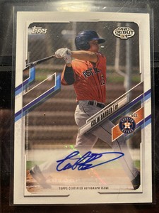  2021 TOPPS PRO DEBUT AUTOGRAPH COLIN BARBER PD - 110 ASTROS