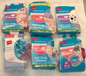 LOT OF 38 HANES GIRLS KIDS UNDERWEAR MULTIPLE STYLES&COLORS NEW FREE SHIP. - Picture 1 of 3