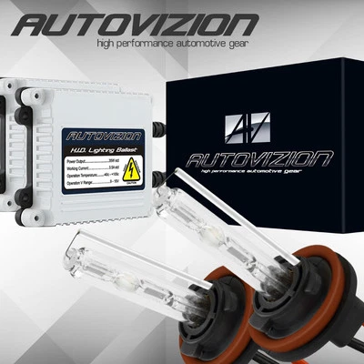 AUTOVIZION AC 35w Xenon HID Kit Slim H11 5000K White Beam HeadLight Conversion - Image 1 of 4