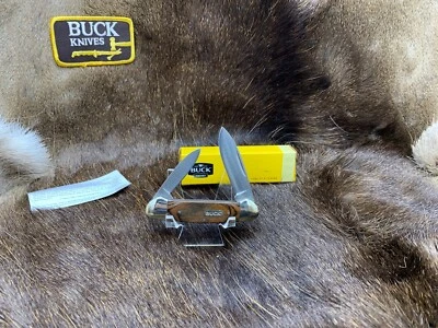 Buck BU389BRS Canoe Knife With Rich Grain Hardwood Handles - Mint In Box++++ - Image 1 of 4