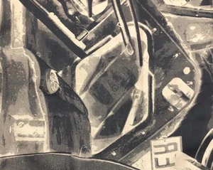 JEAN PAUL GAULTIER Le Male Motorcycle Indigo Linen Cotton Remnant New - Picture 1 of 1