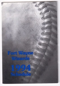 Fort Wayne Wizards 1994 Minor League Baseball MILB Pocket Schedule Tin Caps - Picture 1 of 3