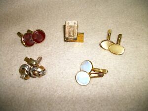 Five pairs of Vintage Cuff Links Lot
