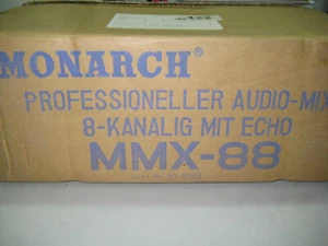 Monacor MMX 88, Professionaeller Audio-Mixer, 8-Kanal Mixer mit Echo, NEU!!! - Bild 1 von 9