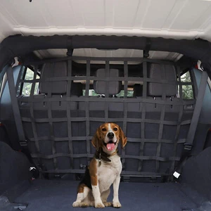 Dog Car Barrier For Jeep Wrangler JL JK 2011-2024 Cargo Trunk Isolation Net  1PC - Picture 1 of 12