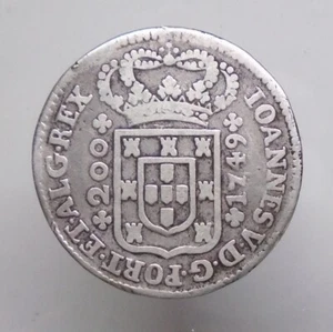 Portugal 240 reis 1749 D. João V Silver KM#181 - Picture 1 of 2