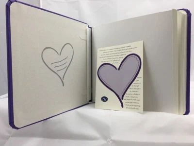 Álbum de fotos Creative Memories álbum de recortes corazón púrpura amor familiar 7x7 triunfo Foto 1 de 4