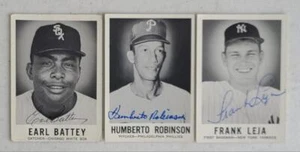 CARTOLINA FOGLIA FRANK LEJA FIRMATA 1960 #121 NUMERO ALTO RARA YANKEES DEC - Foto 1 di 1