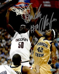 NCAA Basketball March Madness Emeka Okafor Signed 8x10 UCONN Photo Steiner COA - Picture 1 of 2