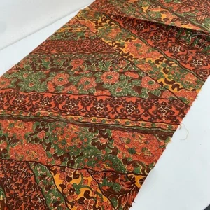 Tela kimono Tsumugi de seda pintada a mano vintage English Garden #A 14x40 TH88 - Imagen 1 de 7