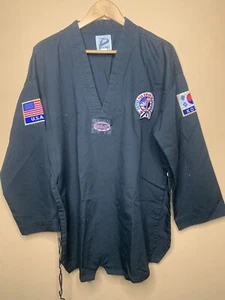 Dynamics Martial Arts Uniform Men's Size 5/190 Gi Karate Black Long Sleeve - Picture 1 of 20