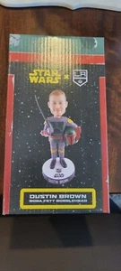 2021-22 LOS ANGELES KINGS DUSTIN BROWN STAR WARS BOBA FETT BOBBLEHEAD /1500 SGA - Picture 1 of 2