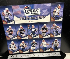 The Boston Globe Patriots Trading Cards 1 of 3 - Foto 1 di 2