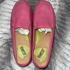 Born W9743 Pink Leather Slip on slides Flat Mules Shoes Size 9.5