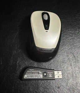 Microsoft Wireless Mobile Mouse 3000 w/Receiver NO BATTERY - Picture 1 of 7