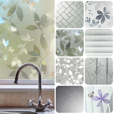 Fensterfolie Selbstklebend 9,5€/m2 Statisch Glasfolie Folie Sichtschutz Büro Tür - Bild 1 von 2