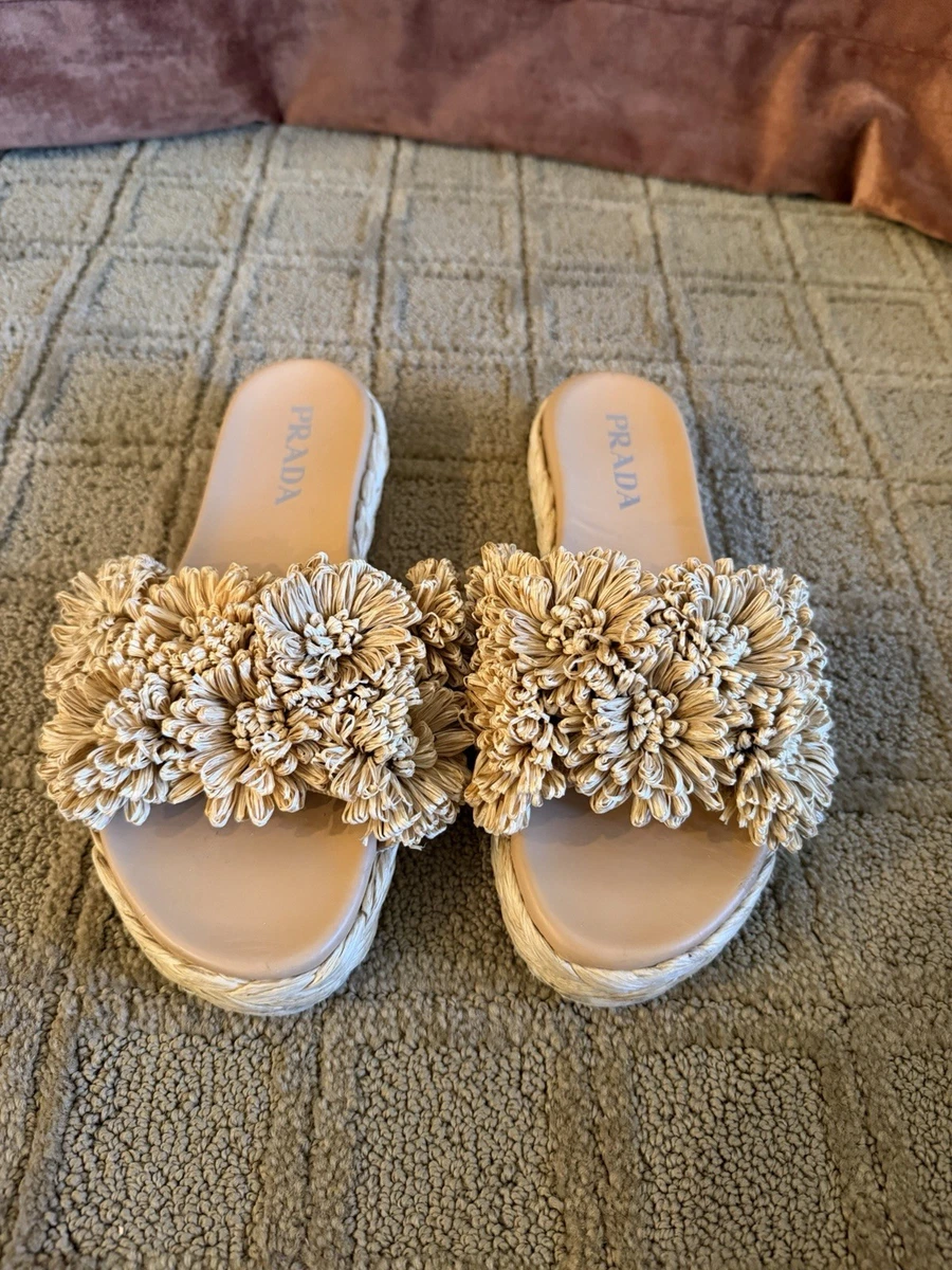 PRADA Slide Floral Sandals for Women for sale | eBay