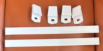 Дверца холодильника Whirlpool 2 полки широкая отделка + 4 торцевые крышки # 2266738 WP2195916K - Изображение 1 из 4