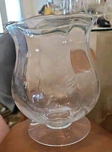 Vintage PRINCESS HOUSE Crystal Candle Lamp #490, Floral Etched  - Picture 1 of 3