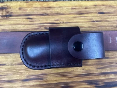 Funda de cuchillo plegable de cuero horizontal para Buck 110, tamaño 112 (solo funda) Foto 1 de 4