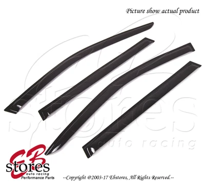 BMW 525i 528i 540i Wagon 1999-03 montado en el exterior humo oscuro JDM visera de ventana 4 piezas Foto 1 de 3