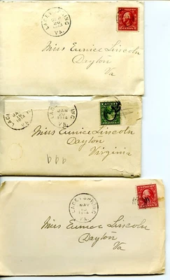 Lincoln Family Letters 1906–1915 + 1925 Obit | Virginia Postal History Archive - Image 1 of 4