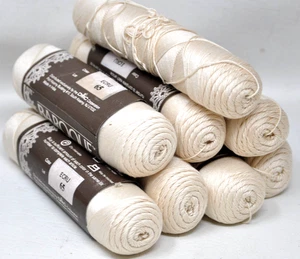 Lot of 8 NOS Baroque Crochet Cotton 158 ECRU 400 Yard Skeins - READ - Picture 1 of 3