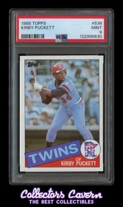 1985 Topps #536 Kirby Puckett PSA 9 (MINT) RC - Bild 1 von 2